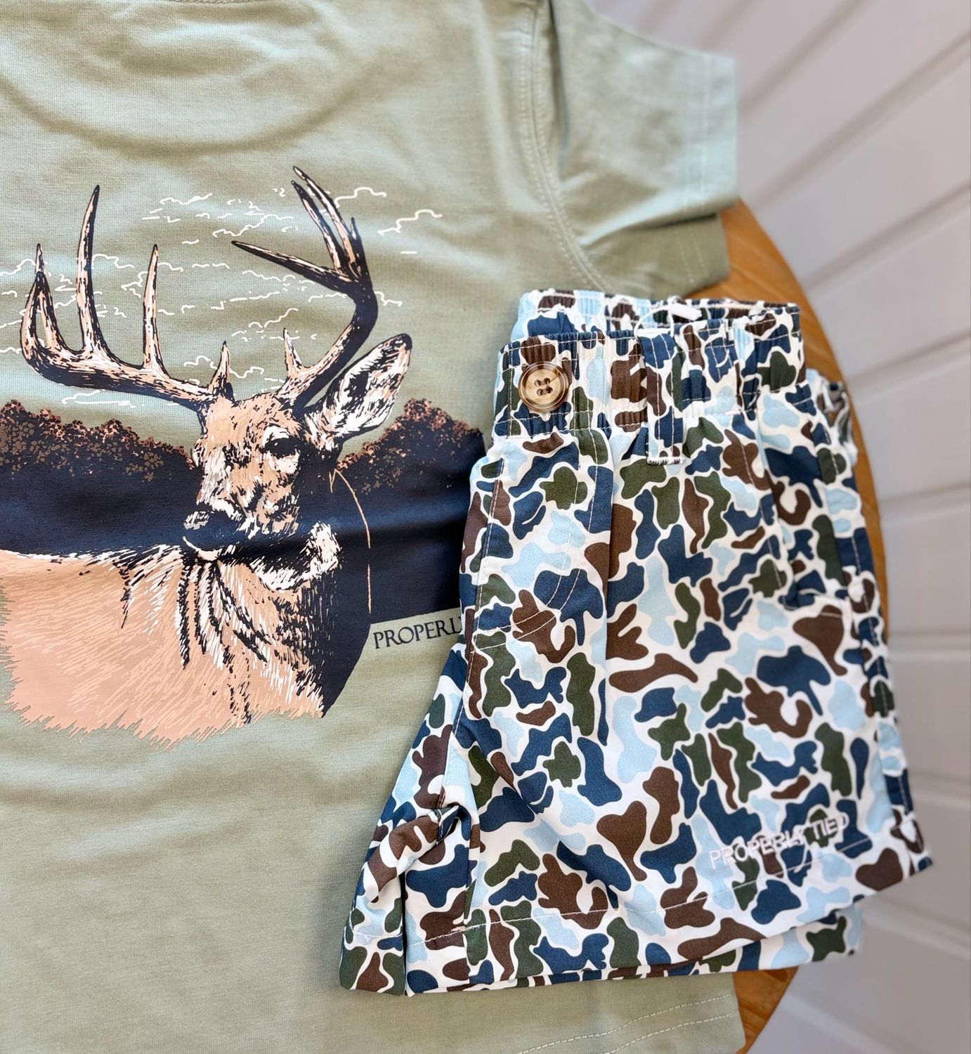 503 Properly Tied Buck Tee