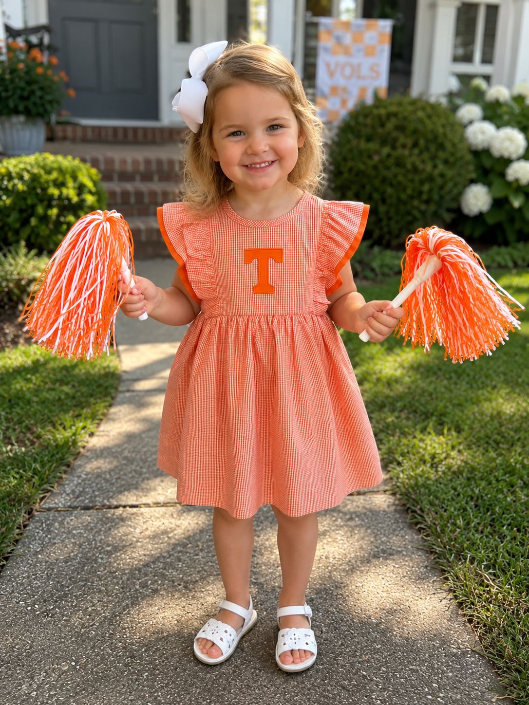 595 Tennessee Traditions Ruffle Dress 595 Tennessee Traditions Ruffle Dress
