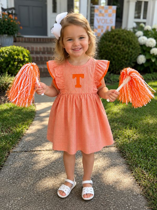 595 Tennessee Traditions Ruffle Dress 595 Tennessee Traditions Ruffle Dress