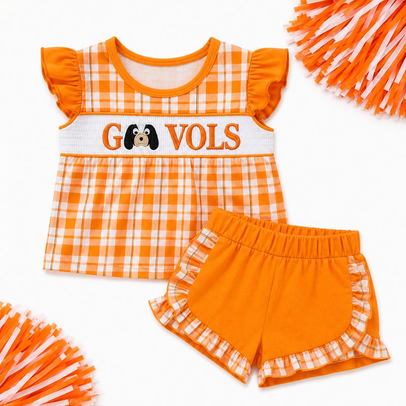 613 Go Vols Ruffle Short Set 613 Go Vols Ruffle Short Set