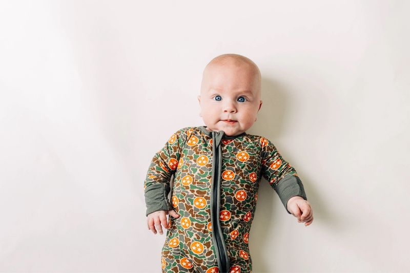 646 Camo Tri Star Zip Romper 646 Camo Tri Star Zip Romper