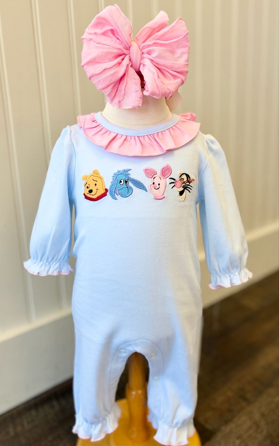 657 Hundred Acre Woods Ruffle Romper 657 Hundred Acre Woods Ruffle Romper