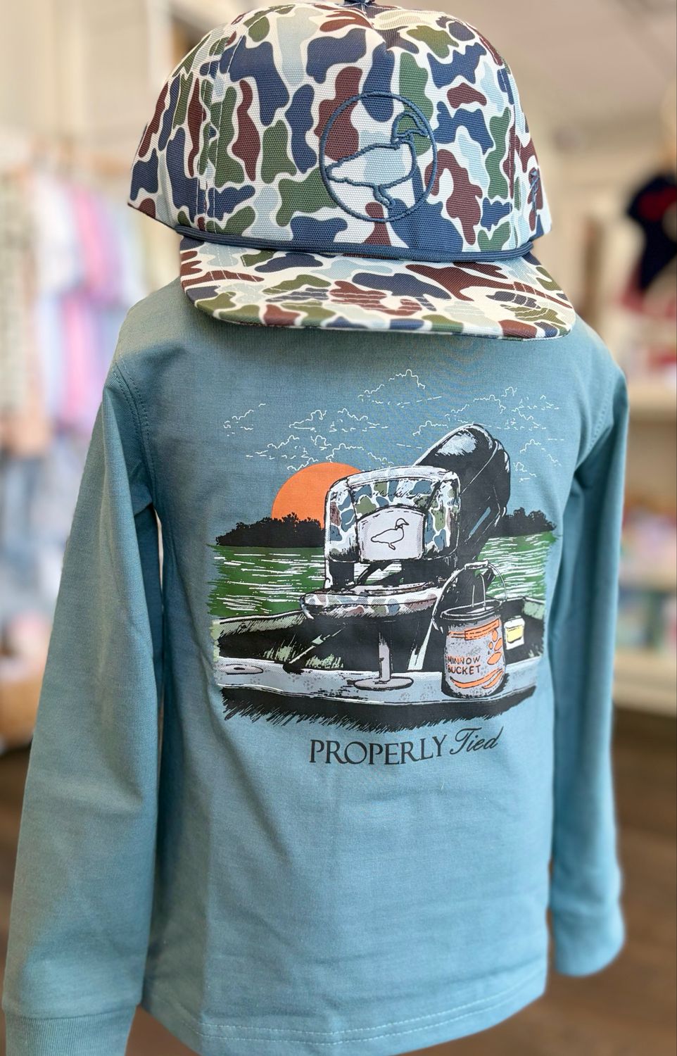 663 Properly Tied Gone Fishing Tee