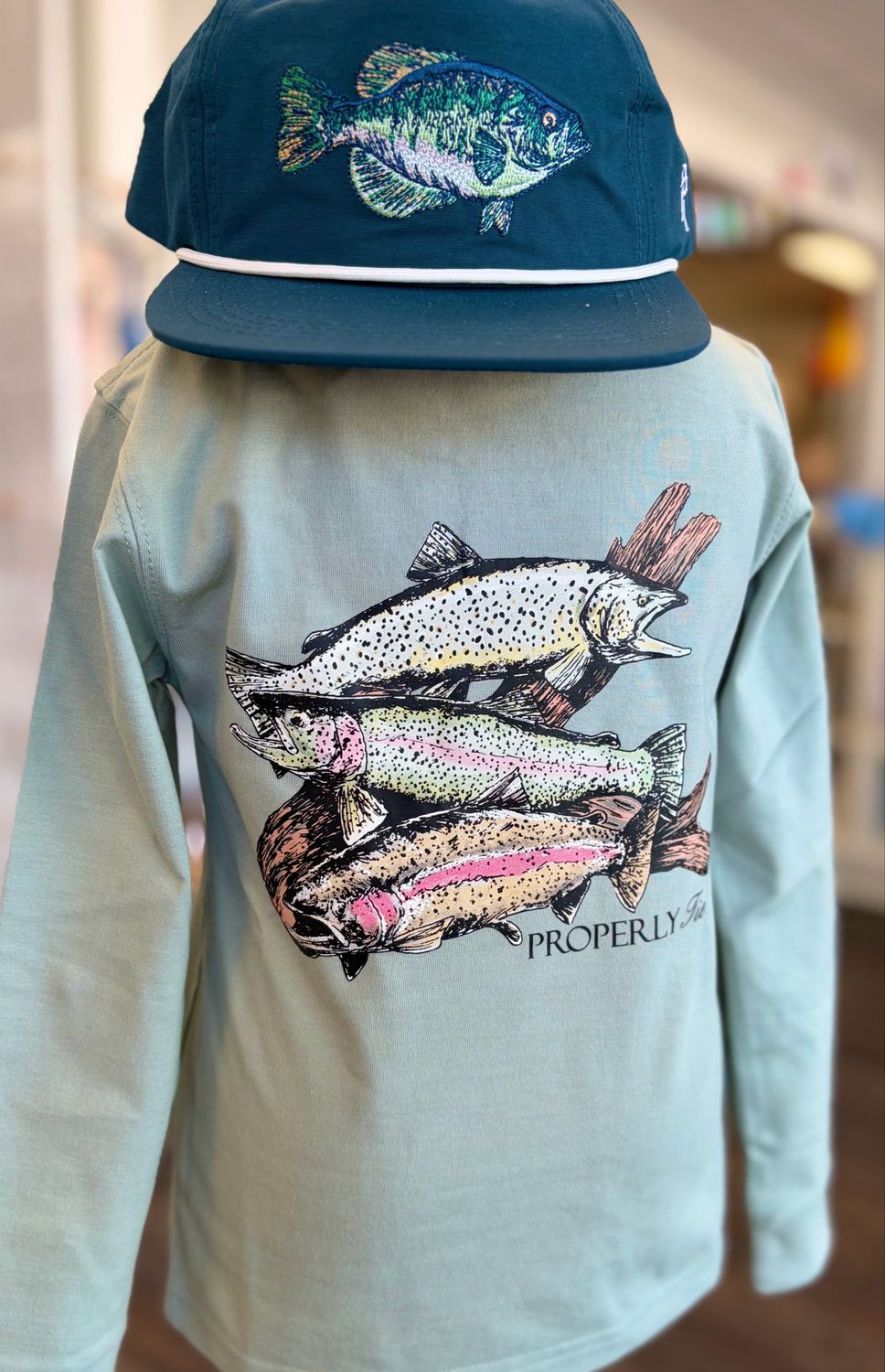 667 Properly Tied Trout Trio Tee 667 Properly Tied Trout Trio Tee
