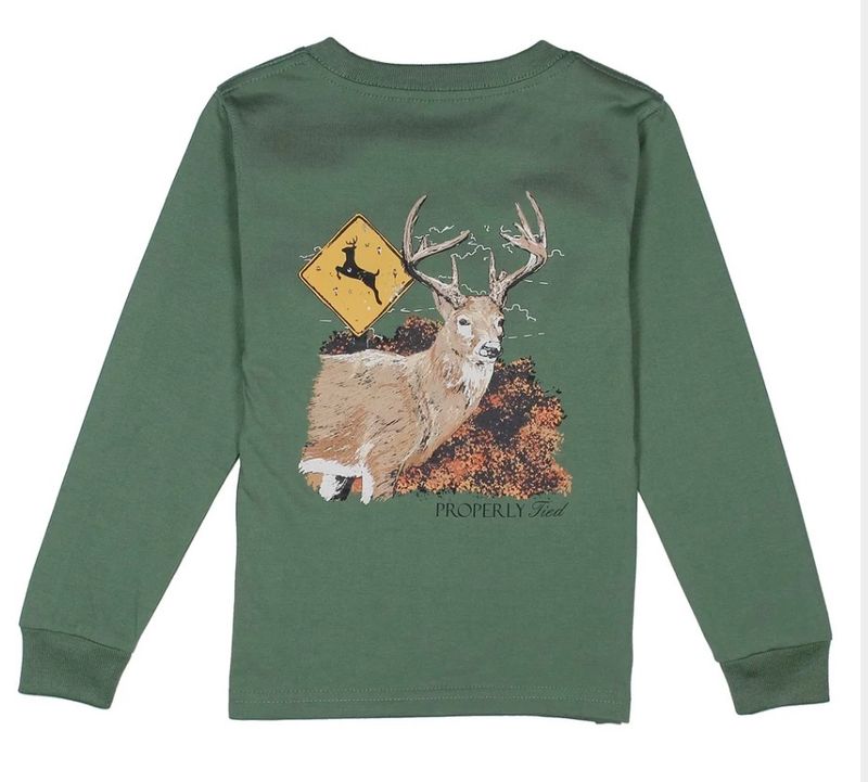212 Properly Tied Deer Crossing Tee