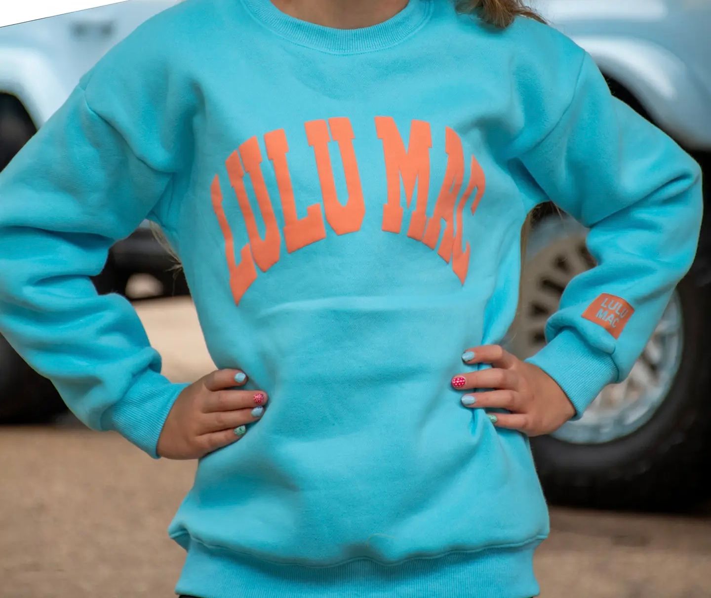 720 Blue And Orange Lulu Mac Puff Sweatshirt 720 Blue And Orange Lulu Mac Puff Sweatshirt
