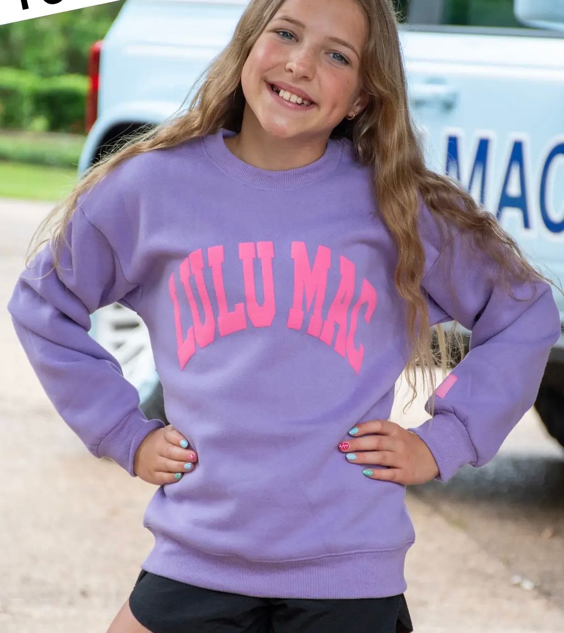 722 Lulu Mac Purple Puff Sweatshirt 722 Lulu Mac Purple Puff Sweatshirt