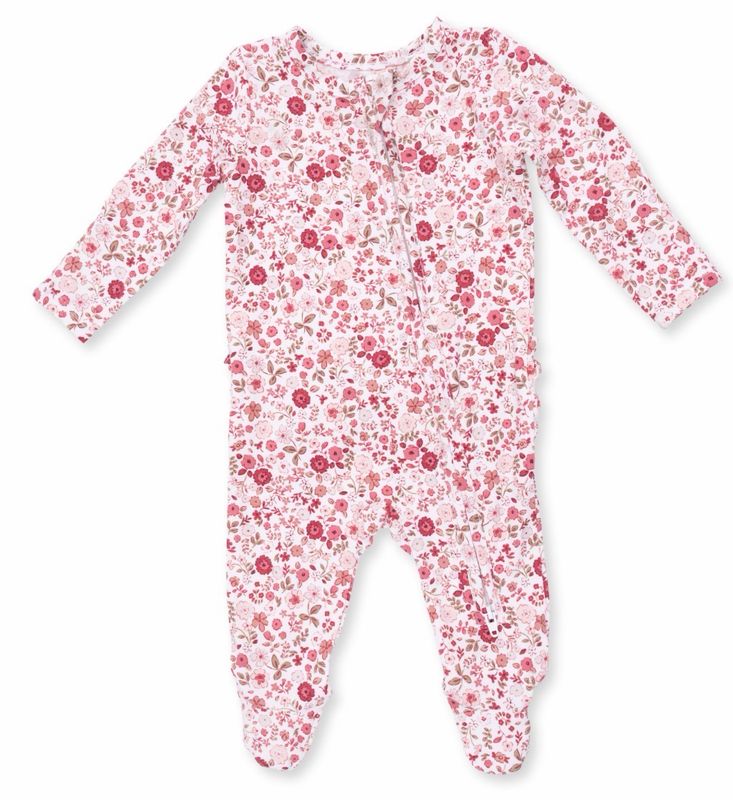 716 Serene Floral Footie 716 Serene Floral Footie