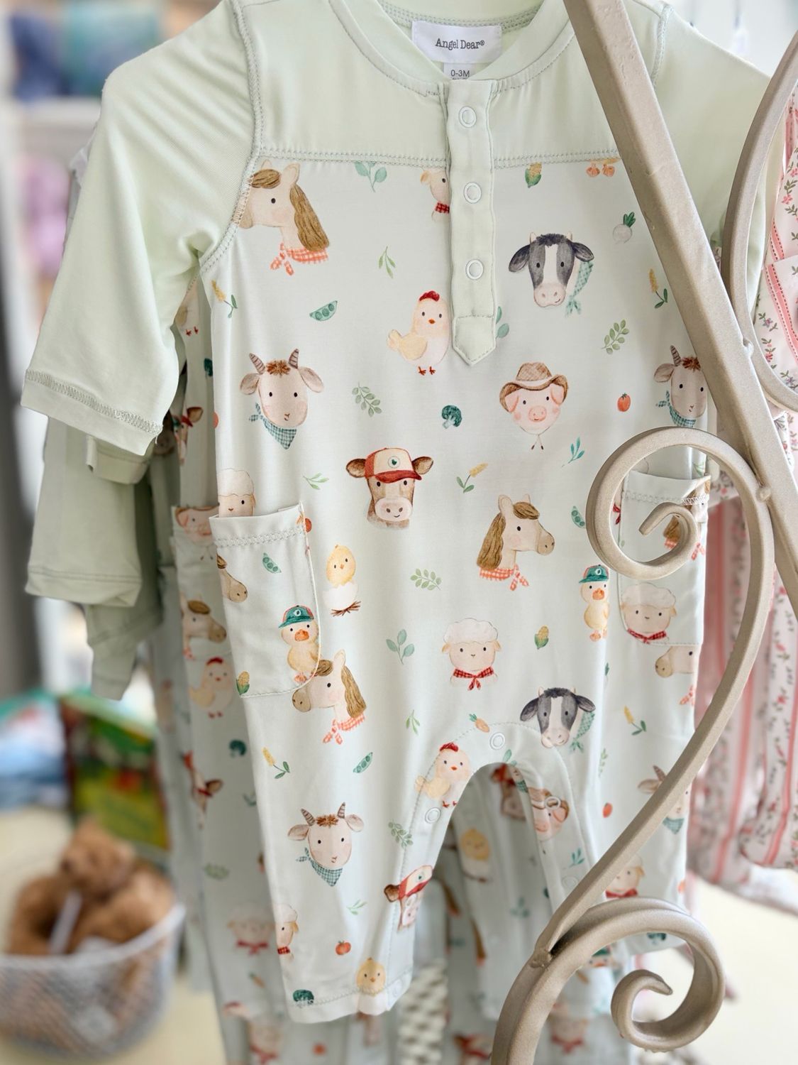 713 Farm Faces Romper 713 Farm Faces Romper