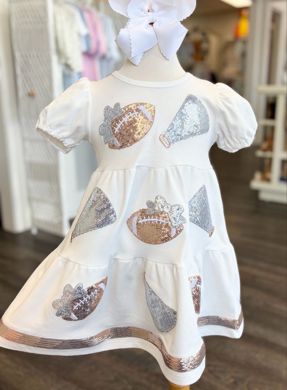 724 Sparkle Season Varsity Dress