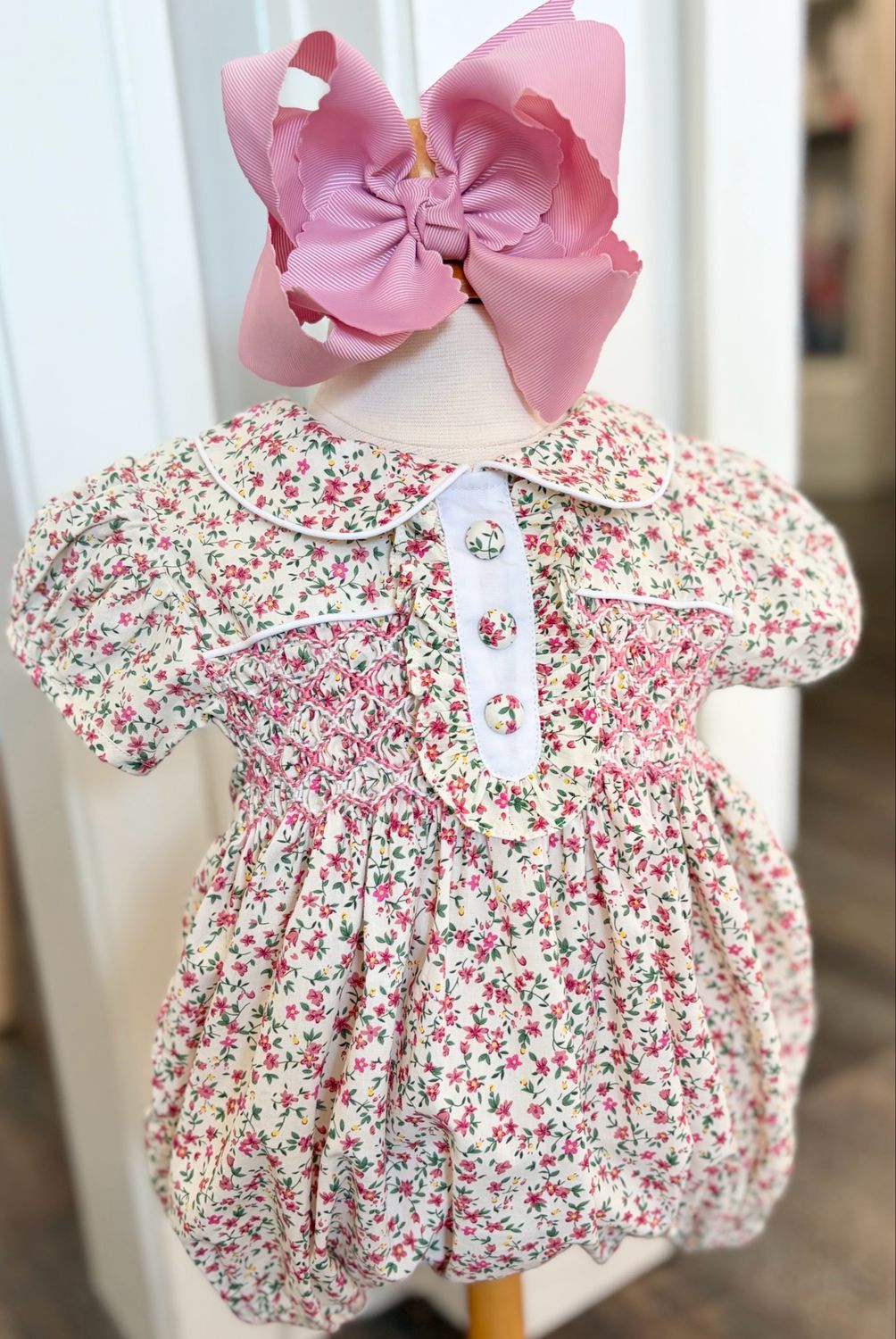 764 Samantha Smocked Bubble 764 Samantha Smocked Bubble