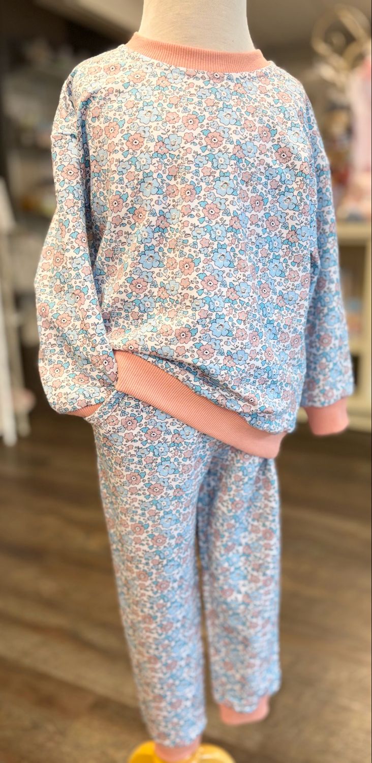 778 Poppy Floral Jogger Set