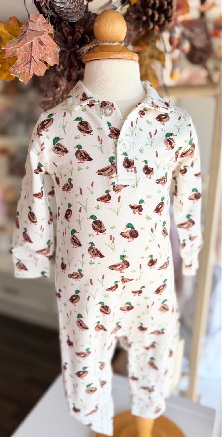 787 Matthew Mallard Polo Romper