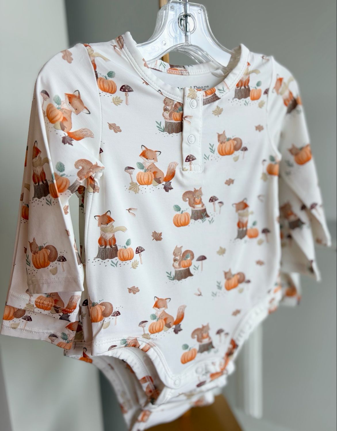 780 Fall Friends Henley Onesie 780 Fall Friends Henley Onesie