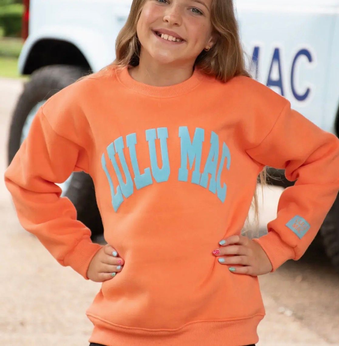 793 Lulu Mac Orange Puff Sweatshirt 793 Lulu Mac Orange Puff Sweatshirt