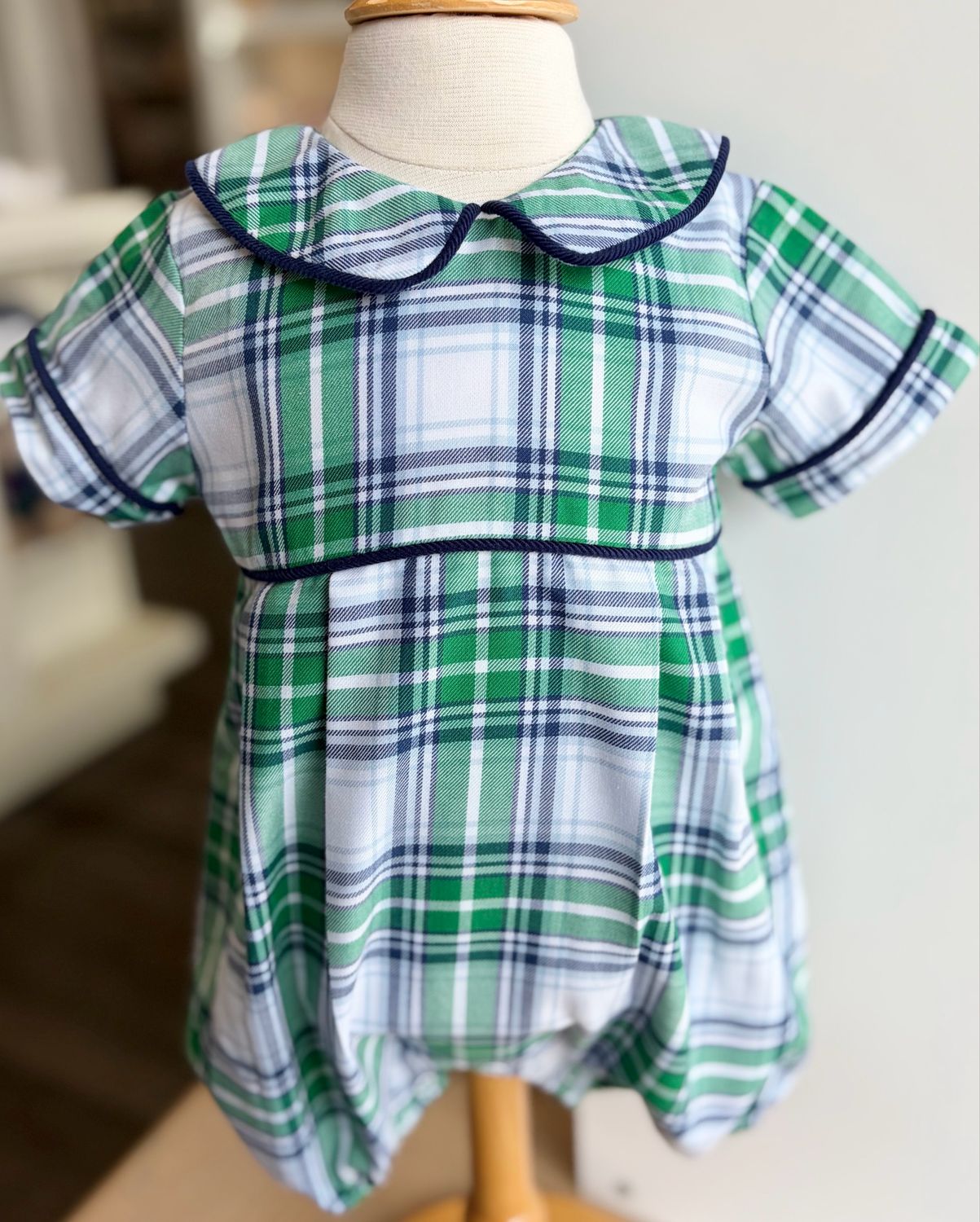 806 Johnson Plaid Romper