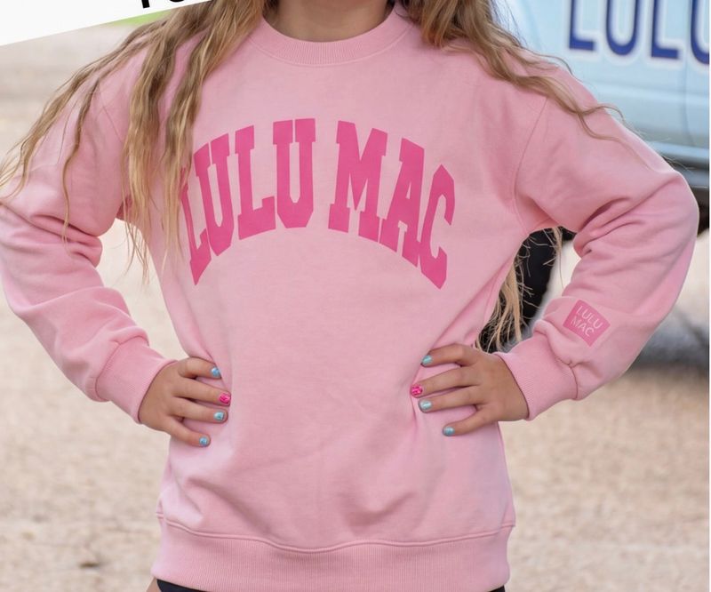 803 Lulu Mac Pink Puff Sweatshirt 803 Lulu Mac Pink Puff Sweatshirt