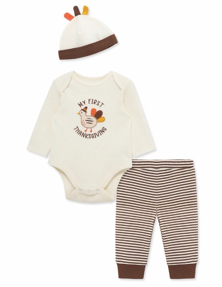 312 My First Thanksgiving Three Piece Set 312 My First Thanksgiving Three Piece Set