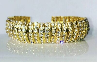 Chrystal gold plated bracelet