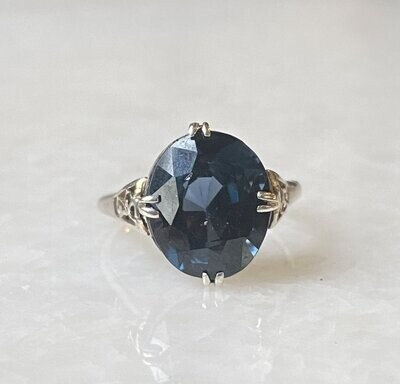 Dark blue striking ring