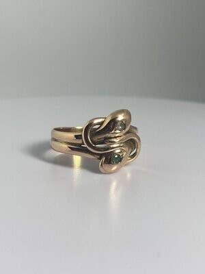 Antique snake ring