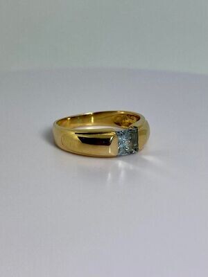 Vintage ring with topaz