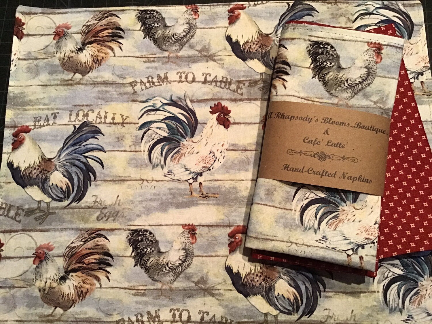 Rooster In The Henhouse Napkin