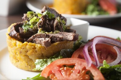 Mofongo relleno de Churrasco