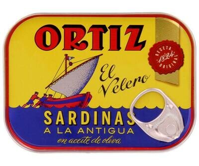 Sardinas en aceite de oliva ORTIZ 100 g.