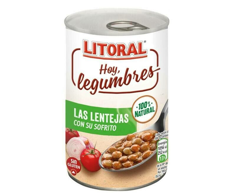 Lentejas de la abuela LITORAL 435 g.