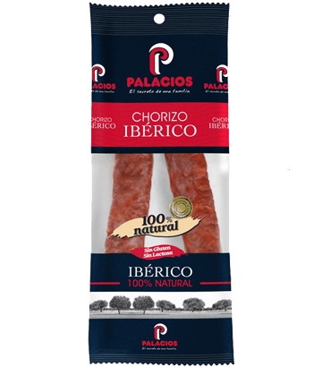 Chorizo ibérico PALACIOS 250 g.