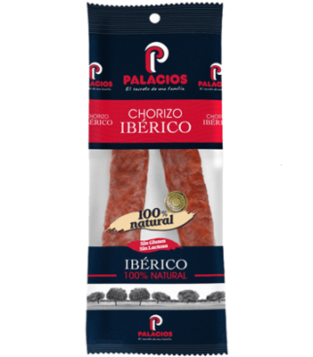 Chorizo ibérico PALACIOS 250 g.