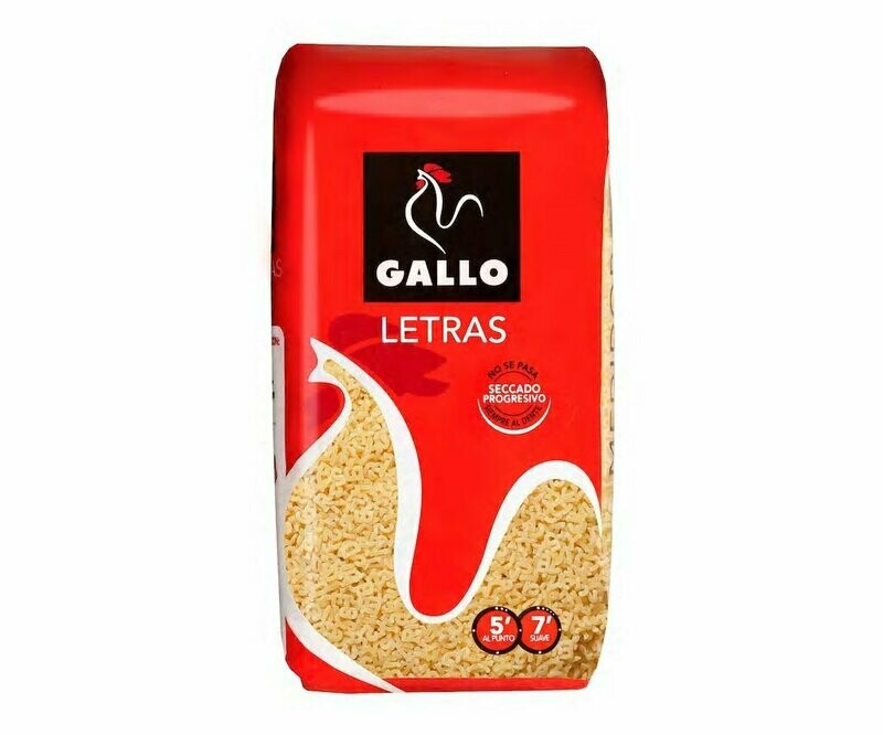 Pasta de letras GALLO 400 g.