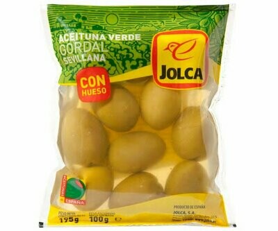 Aceitunas gordal con hueso JOLCA 100 g.