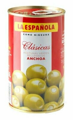 Aceitunas con anchoa LA ESPAÑOLA 150 g.