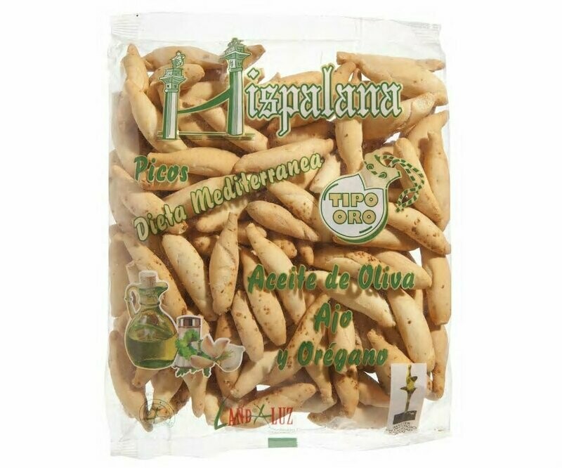 Picos con ajo y orégano 210 g. HISPALANA