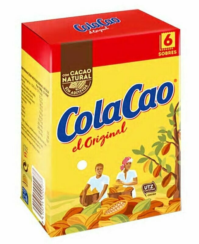 Colacao en sobres,  6 sobres de 18 g.