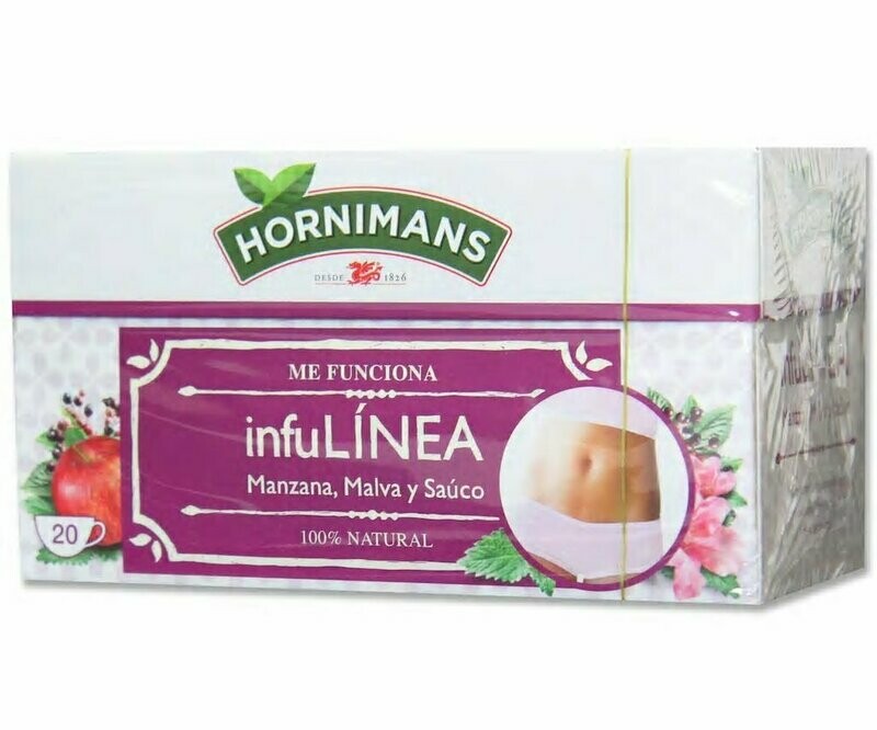 Infusión infu linea de manzana, malva y saúco HORNIMANS 20 uds. 30 g.
