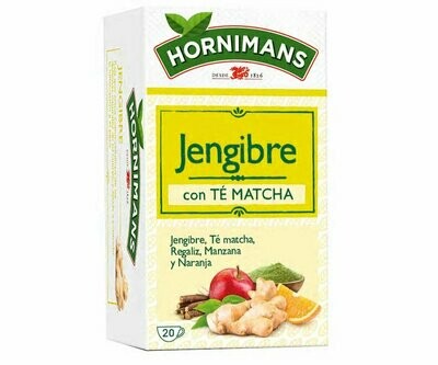 Infusión de jengibre con té Matcha HORNIMANS 20 uds.
