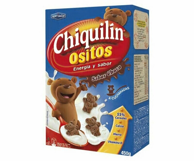 Galletas de chocolate con forma ositos OSITOS 450 g.