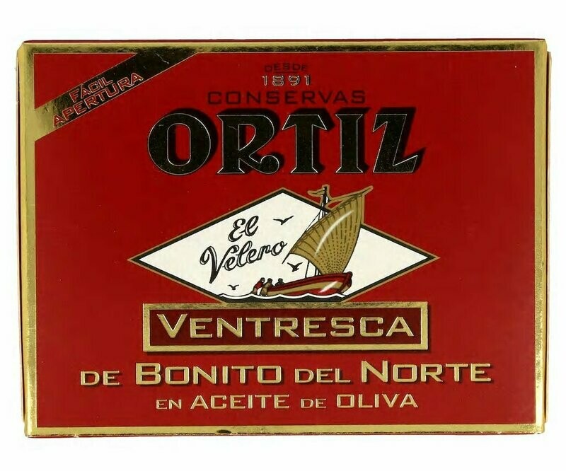 Ventresca de bonito en aceite de oliva ORTIZ 80 g.