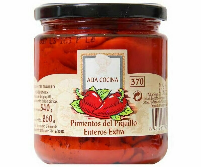 Pimientos del Piquillo enteros ALTA COCINA 260 g.