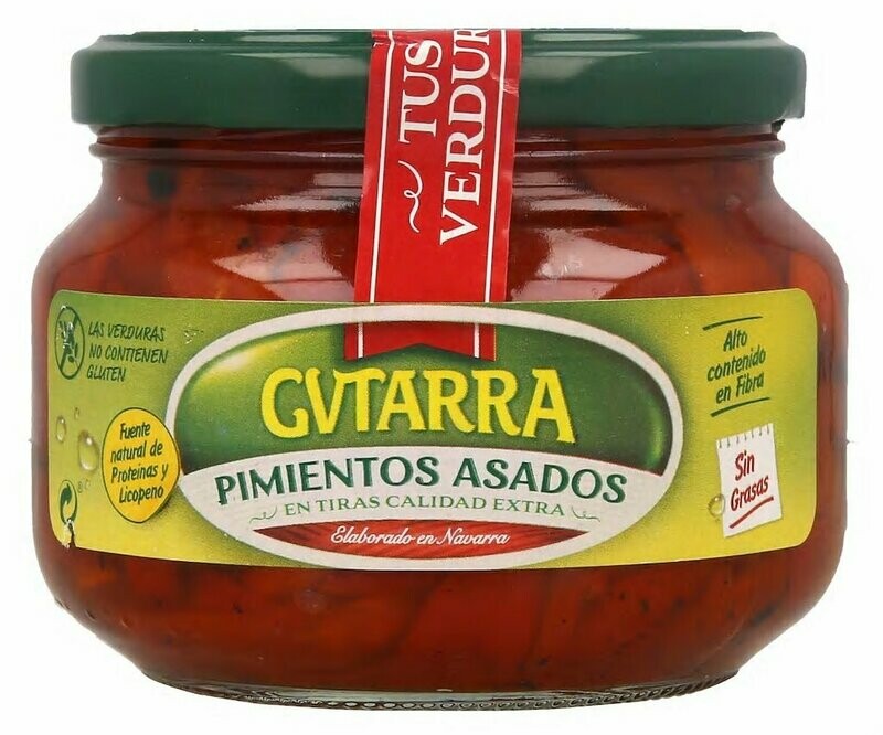 Pimiento rojo en tiras GVTARRA 260 g.
