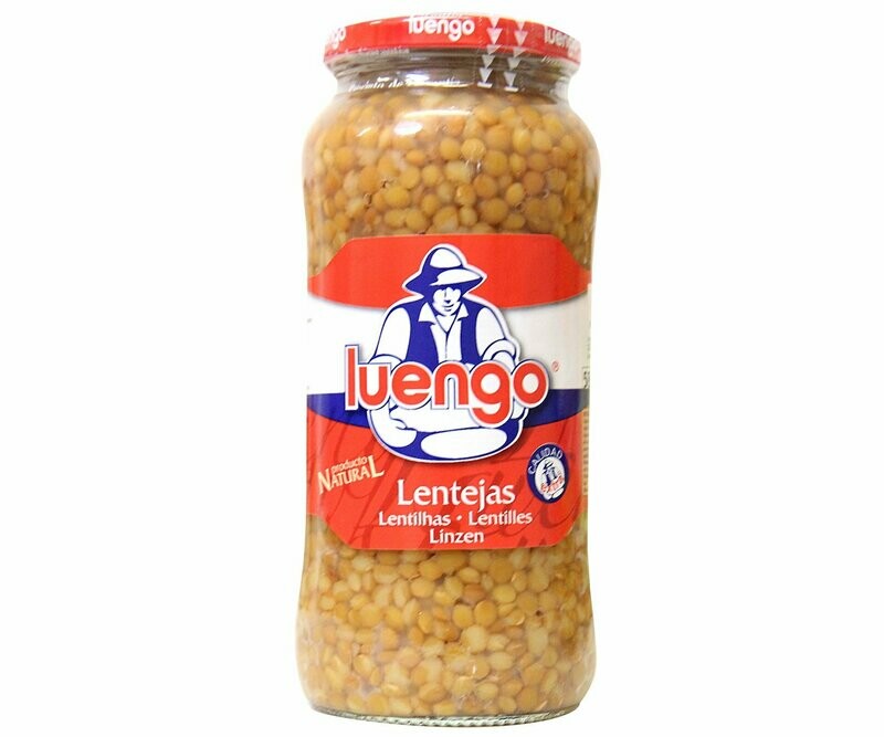 Lenteja cocida LUENGO frasco de 400 g.