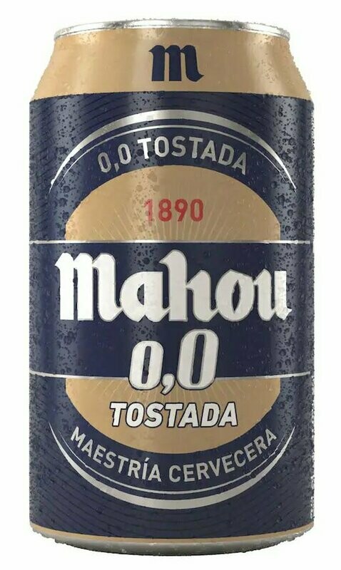 Cerveza tostada 0,0 Mahou 33 cl.