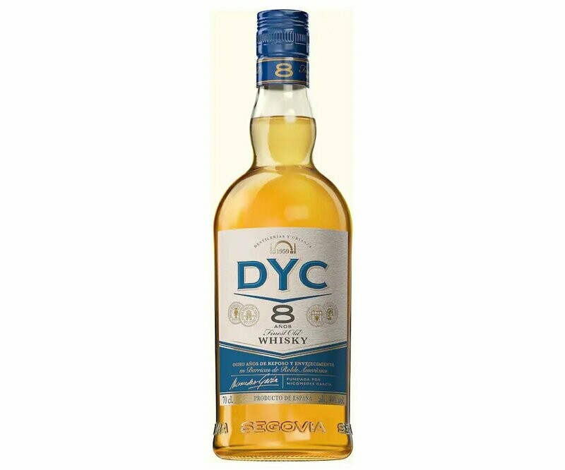 Whisky DYC 8 años 70 cl.