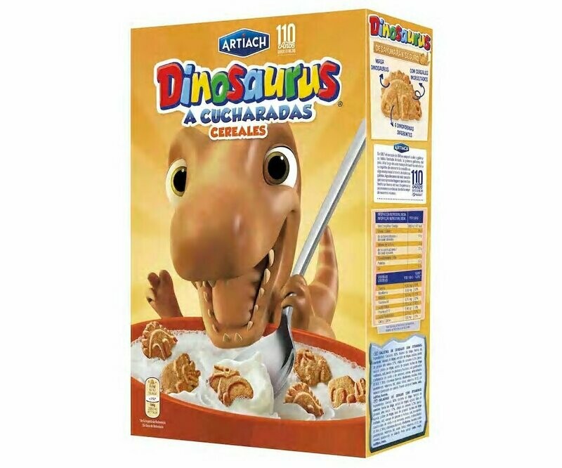 Galletas de cereales con forma de dinosaurios DINOSAURUS 350 g.