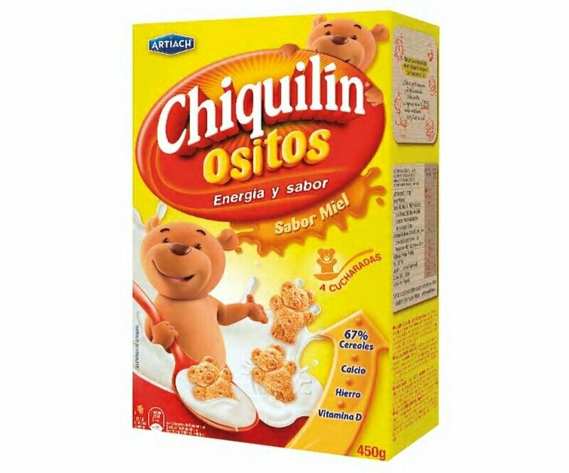 Galletas de cereales con forma de ositos CHIQUILÍN OSITOS 500 g.