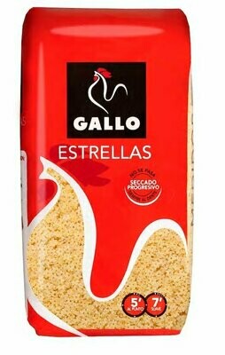 Pasta estrellas GALLO paquete de 450 g.