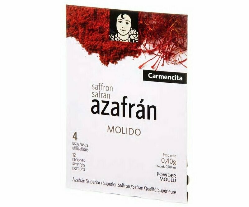 Azafrán molido CARMENCITA 0,4 g.